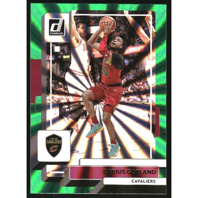2022-23 Donruss Holo Green Laser #35 Darius Garland