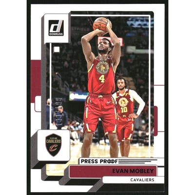 2022-23 Donruss Press Proof Purple #36 Evan Mobley