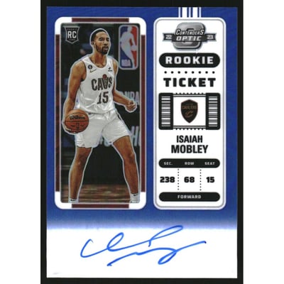 2022-23 Panini Contenders Optic Blue #117 Isaiah Mobley AU