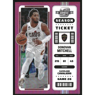 2022-23 Panini Contenders Optic Pink #22 Donovan Mitchell