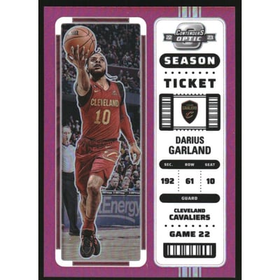 2022-23 Panini Contenders Optic Pink #4 Darius Garland