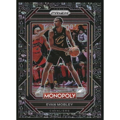 2022-23 Panini Prizm Monopoly Monopoly Black #17 Evan Mobley