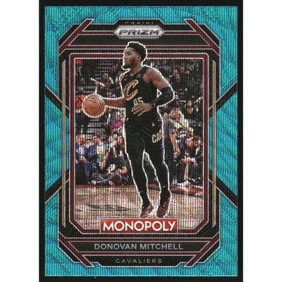 2022-23 Panini Prizm Monopoly Teal Wave #18 Donovan Mitchell