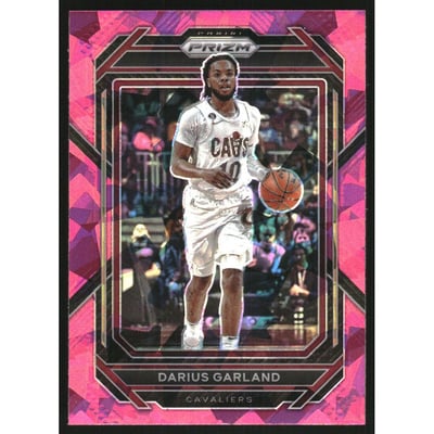 2022-23 Panini Prizm Prizms Pink Ice #75 Darius Garland