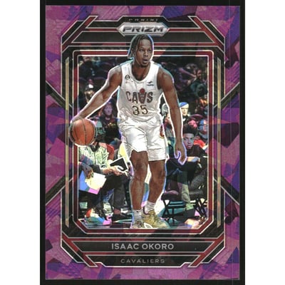 2022-23 Panini Prizm Prizms Purple Ice #78 Isaac Okoro