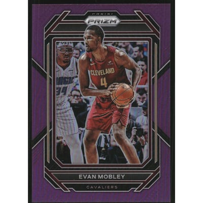 2022-23 Panini Prizm Prizms Purple #81 Evan Mobley