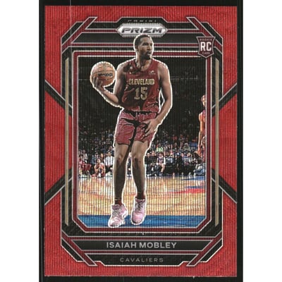 2022-23 Panini Prizm Prizms Ruby Wave #252 Isaiah Mobley