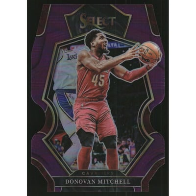 2022-23 Select Prizms Purple Die Cut #131 Donovan Mitchell