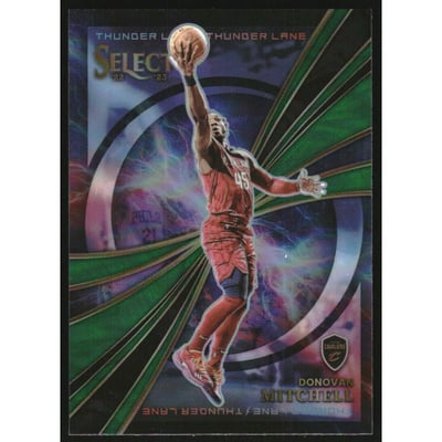2022-23 Select Thunder Lane Green Prizms #8 Donovan Mitchell