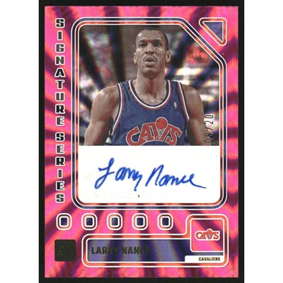 2023-24 Donruss Signature Series Holo Pink Laser #89 Larry Nance