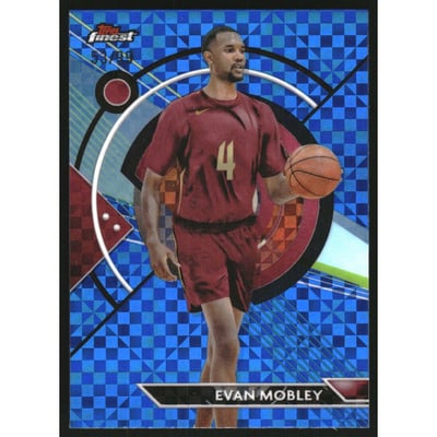 2023-24 Finest Blue Checkerboard Refractors #11 Evan Mobley C