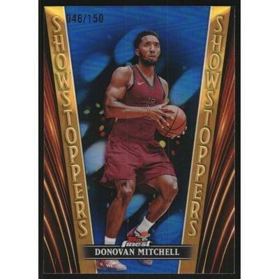 2023-24 Finest Showstoppers Blue Refractors #SS10 Donovan Mitchell