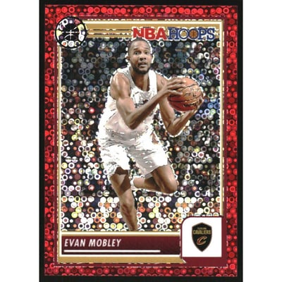 2023-24 Hoops Premium Stock Red Disco Prizm #115 Evan Mobley