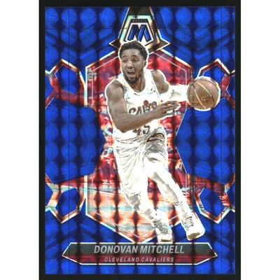 2023-24 Panini Mosaic Mosaic Blue #143 Donovan Mitchell