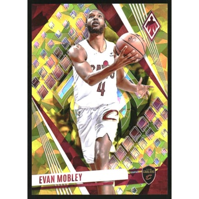 2023-24 Panini Phoenix Yellow Ice #95 Evan Mobley