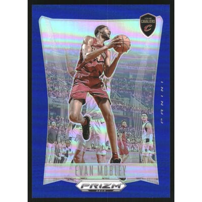 2023-24 Panini Prizm Deca Prizms Blue #163 Evan Mobley