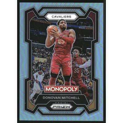 2023-24 Panini Prizm Monopoly Light Blue #19 Donovan Mitchell