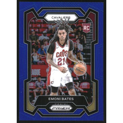 2023-24 Panini Prizm Prizms Blue #169 Emoni Bates