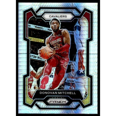 2023-24 Panini Prizm Prizms Hyper #43 Donovan Mitchell