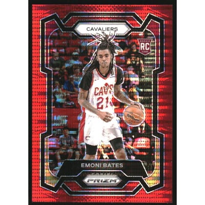 2023-24 Panini Prizm Prizms Red Seismic #169 Emoni Bates