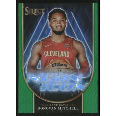 2023-24 Select Neon Icon Green Prizms #19 Donovan Mitchell