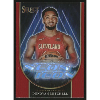 2023-24 Select Neon Icon Red Prizms #19 Donovan Mitchell