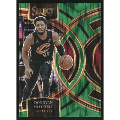 2023-24 Select Prizms Green Shock #163 Donovan Mitchell