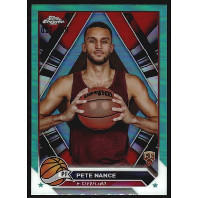 2023-24 Topps Chrome Aqua Refractors #144 Pete Nance