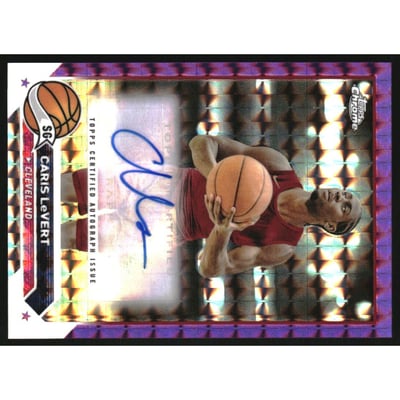 2023-24 Topps Chrome Autographs Purple Geometric Refractors #CGCL Caris LeVert