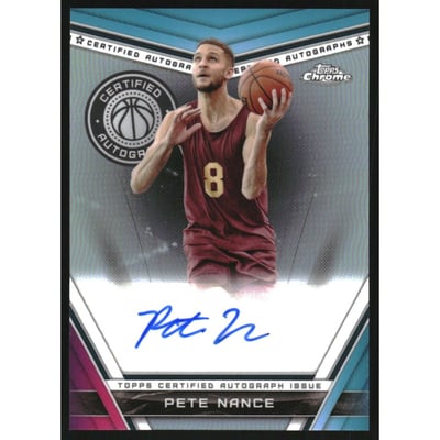 2023-24 Topps Chrome Certified Autographs #CAPN Pete Nance