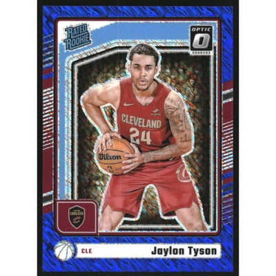 2024-25 Donruss Optic Blue Shimmer #253 Jaylon Tyson RR