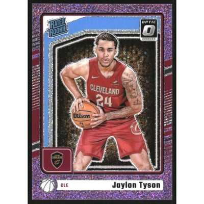 2024-25 Donruss Optic Pink Glitter #253 Jaylon Tyson RR