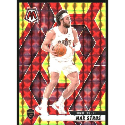 2024-25 Panini Mosaic Mosaic Choice Fusion Red and Yellow #11 Max Strus