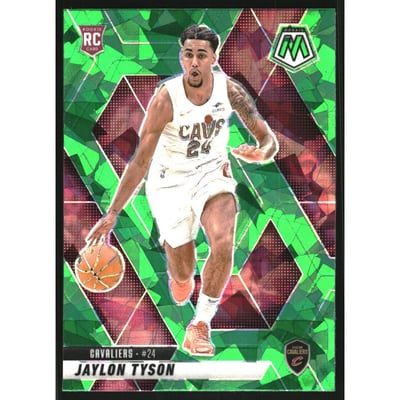 2024-25 Panini Mosaic Mosaic Green Ice #217 Jaylon Tyson