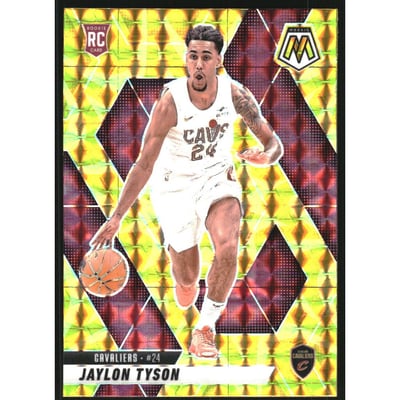 2024-25 Panini Mosaic Mosaic Reactive Yellow #217 Jaylon Tyson
