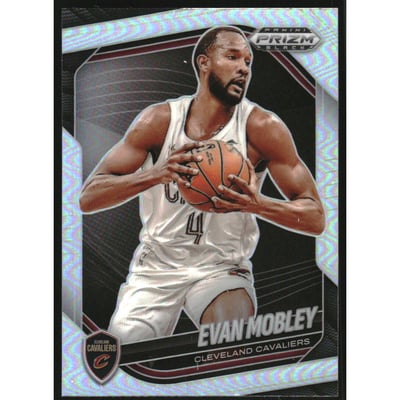 2024-25 Panini Prizm Black Prizms Silver #121 Evan Mobley