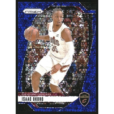 2024-25 Panini Prizm Prizms Fast Break Blue #163 Isaac Okoro