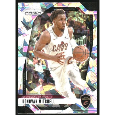 2024-25 Panini Prizm Prizms Ice #155 Donovan Mitchell