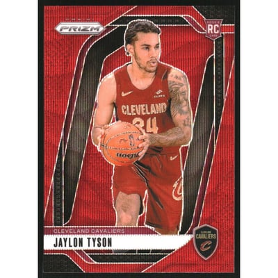 2024-25 Panini Prizm Prizms Ruby Wave #228 Jaylon Tyson