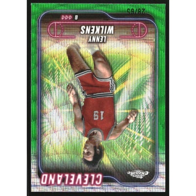 2024-25 Topps Chrome Green Wave Refractors #14 Lenny Wilkens