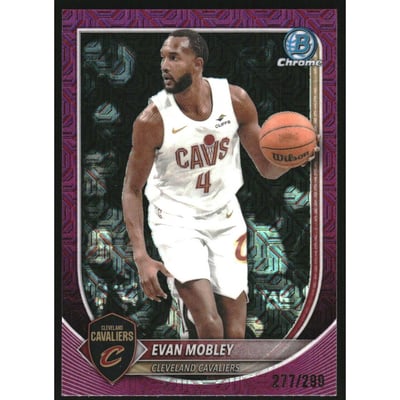 2025-26 Bowman Chrome Fuchsia Mojo Refractors #BCV93 Evan Mobley