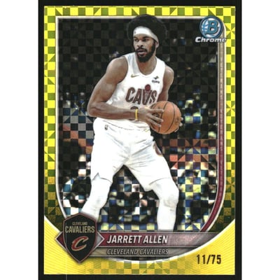 2025-26 Bowman Chrome Yellow X-Fractors #BCV172 Jarrett Allen