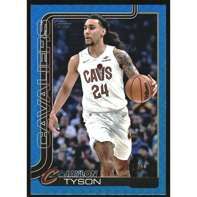 2025-26 Topps Blue Rainbow #86 Jaylon Tyson