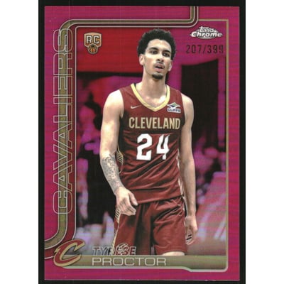 2025-26 Topps Chrome Magenta Refractors #300 Tyrese Proctor