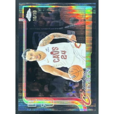 2025-26 Topps Chrome Pulsar Black Refractor #50 Jaylon Tyson /10