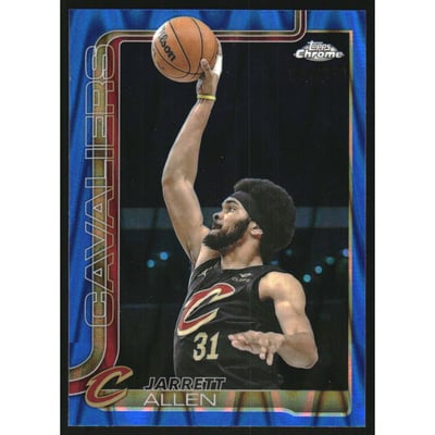 2025-26 Topps Chrome RayWave Blue Refractors #52 Jarrett Allen