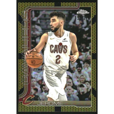 2025-26 Topps Chrome Yellow Basketball Refractors #4 Ty Jerome
