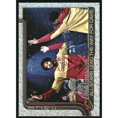 2025-26 Topps Sandglitter #278 For The Land/Max Strus/Jarrett Allen/Donovan Mitchell