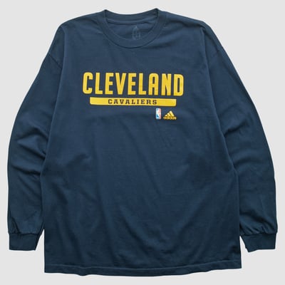 Cleveland Cavaliers Adidas 2010s Long Sleeve T-shirt - Navy - XL by Fanatics Real Vintage