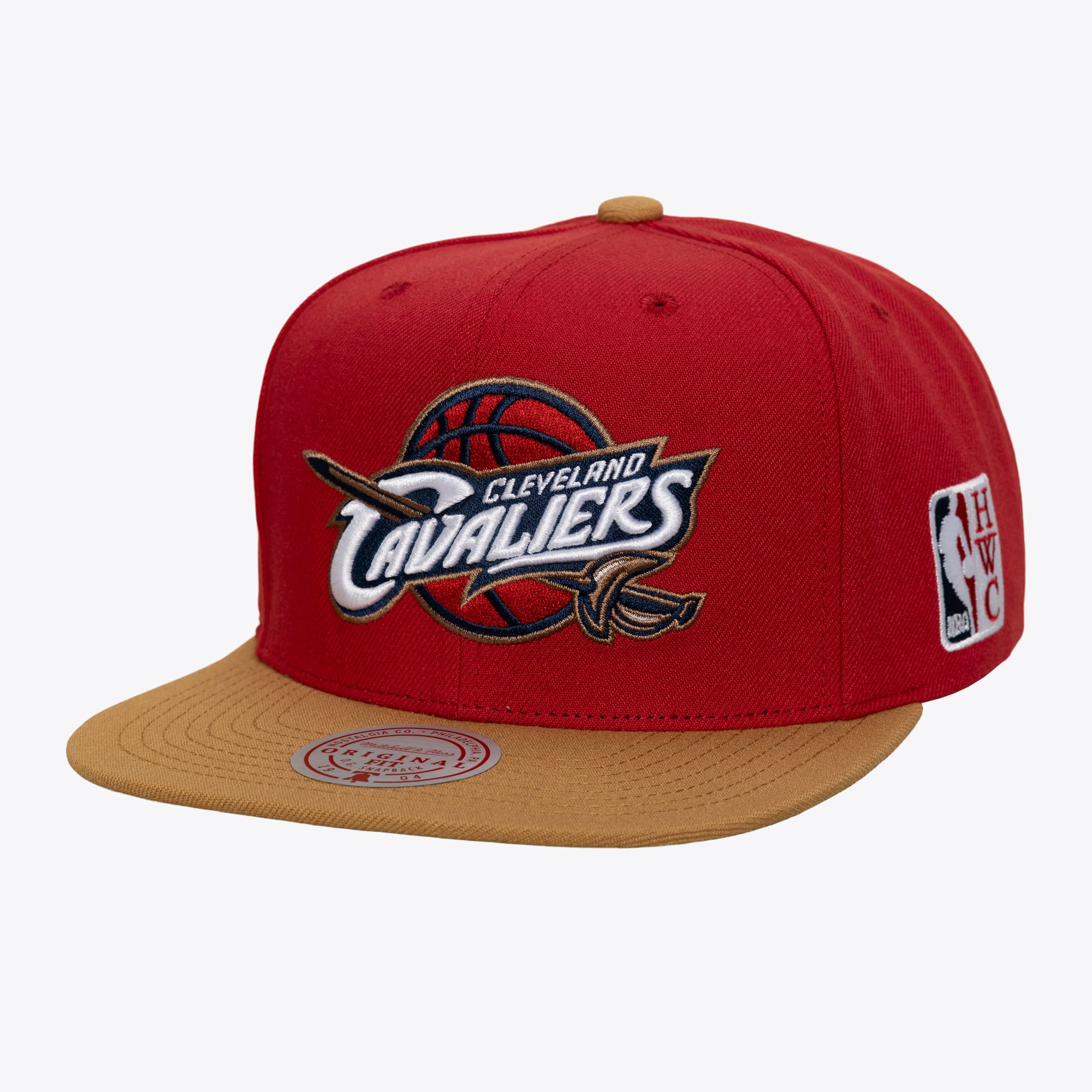 Cleveland Cavaliers Wine/Gold Hardwood Classics Legendary Home Snapback Hat